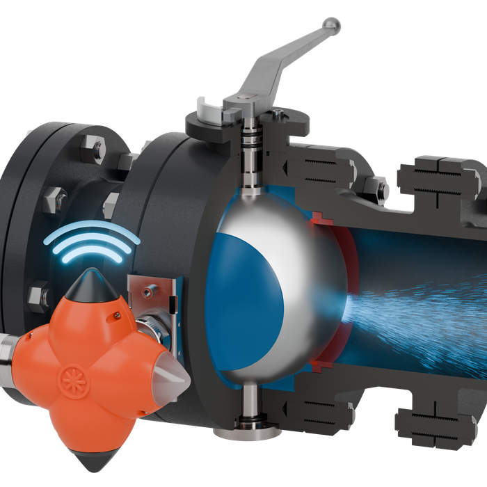 ClampOn BIRD Leak Monitor on Leaking valve