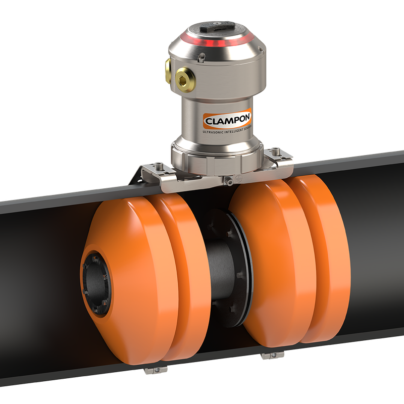 ClampOn DSP PIG Detector on pipeline