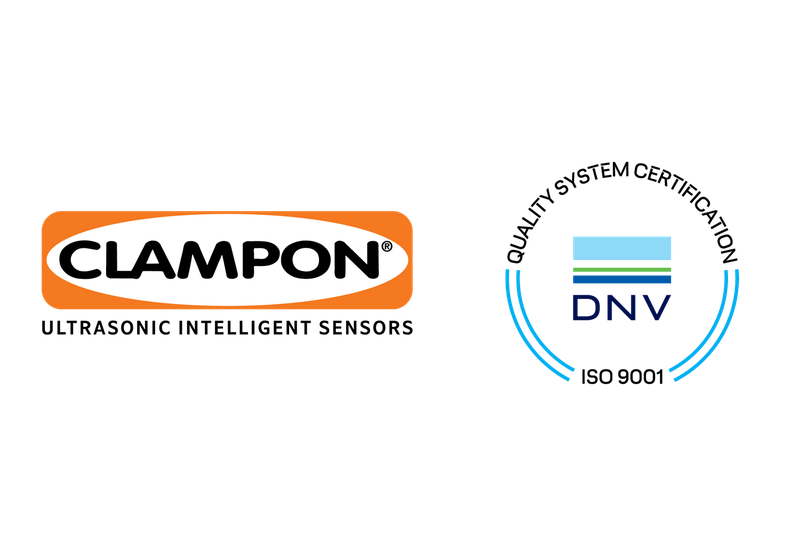 ClampOn Logo with ISO 9001 Logo