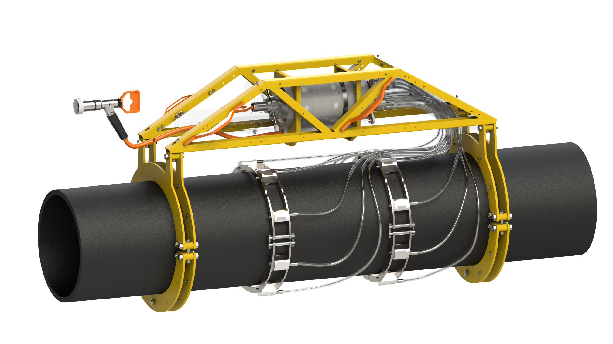 ClampOn Subsea Corrosion Monitor installed on pipe