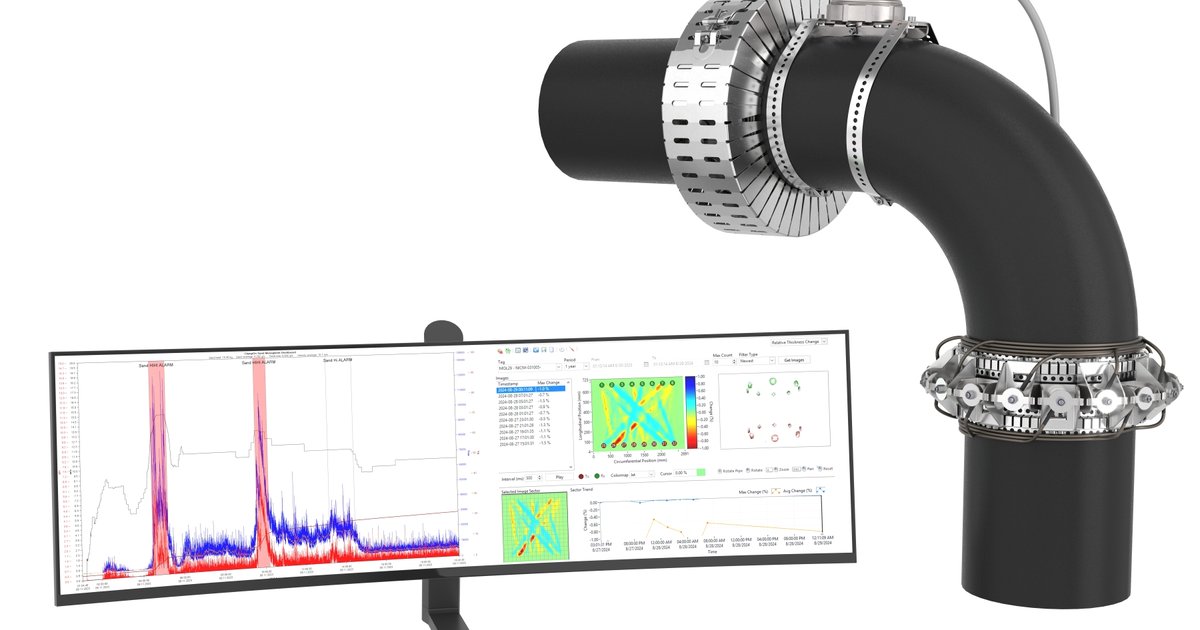 Non-intrusive sand & erosion monitoring in pipe bends