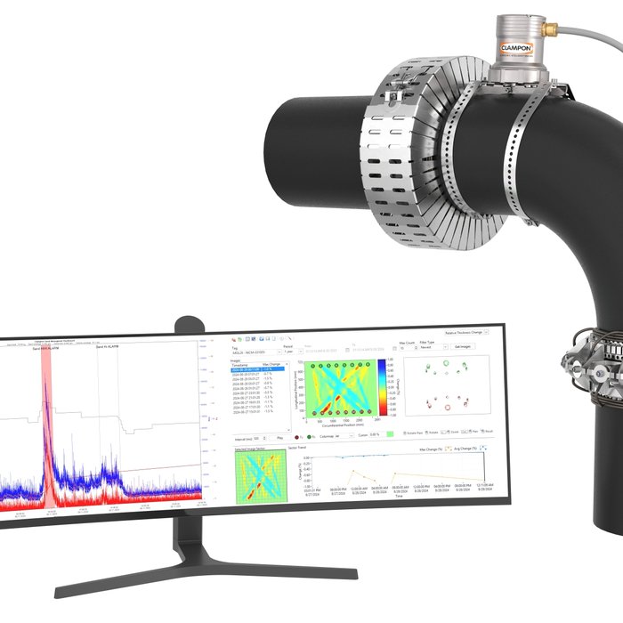 ClampOn, CEM and sand on topside bend (Hi-res)