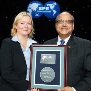 SPE Bergen Section receives the President’s Award for Section Excellence - Body Image 1